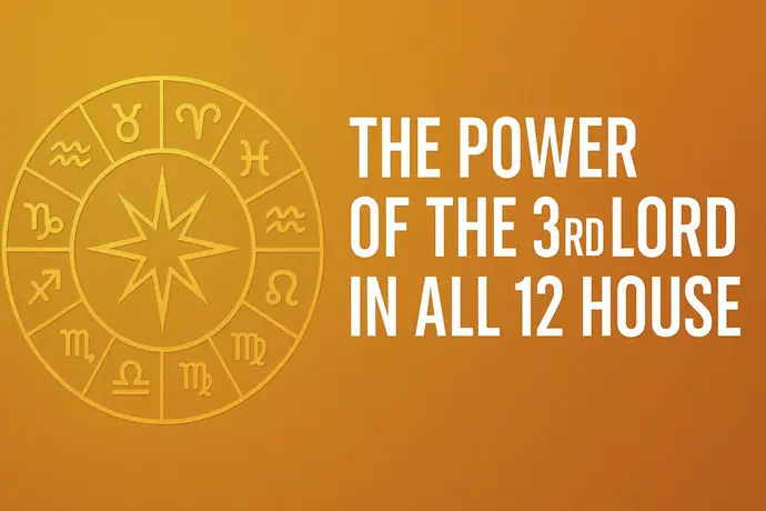 The Power of the 3rd Lord in All 12 Houses – Decode Your Destiny Through Courage and Consistency