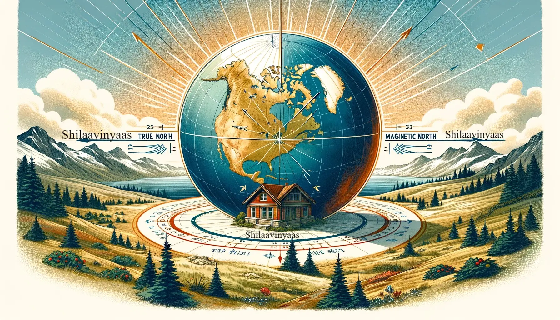 True North vs. Magnetic North: Mastering Vastu Alignments for Prosperity and Peace