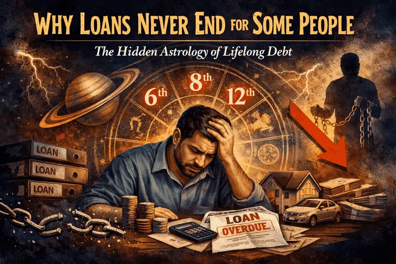 Why Loans Never End for Some People : The Hidden Astrology of Lifelong Debt, Mental Stress, and Repeating Loan Cycles