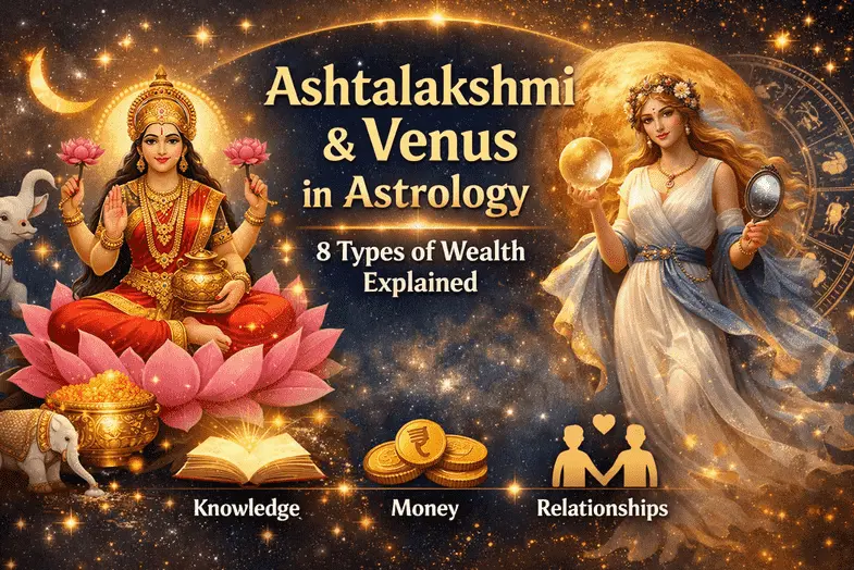 Ashtalakshmi & Venus in Astrology: How Different Forms of Wealth Manifest in Your Life
